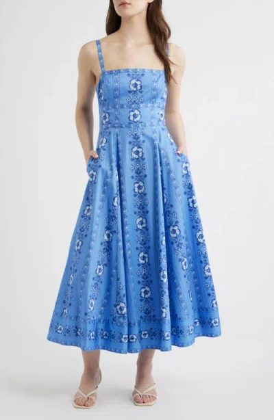Hill House Home The Margot Print Sleeveless Maxi Dress In Multi
