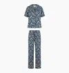 Hill House Home The Marina Pajama Set In Navy Bluebonnet