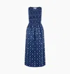 Hill House Home The Maternity Cosima Nap Dress Navy Trellis In Blue