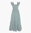 Hill House Home The Maternity Ellie Maxi Nap Dress Green Stripe