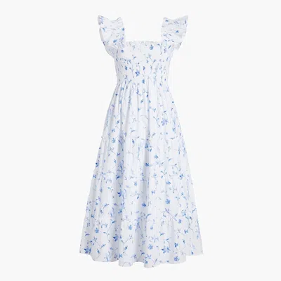 Hill House Home The Maternity Ellie Nap Dress Blue Botanical