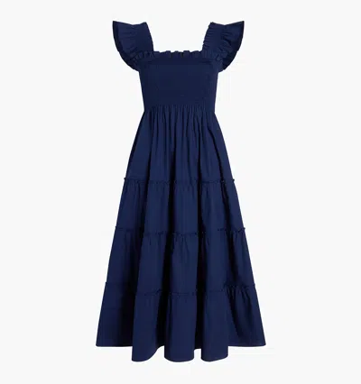 Hill House Home The Maternity Ellie Nap Dress Navy Cotton