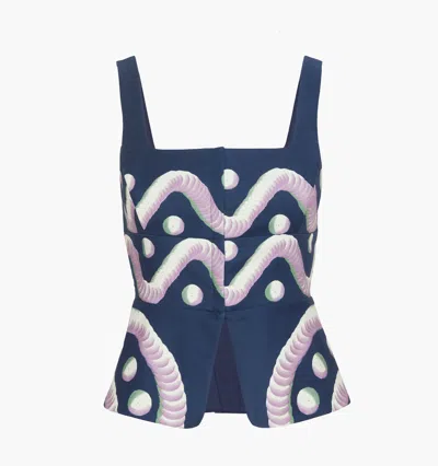 Hill House Home The Novia Top In Blue