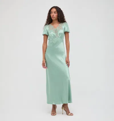 Hill House Home The Oakley Dress In Green
