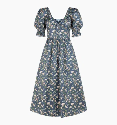 Hill House Home The Ophelia Dress In Navy Bluebonnet