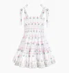 Hill House Home The Ribbon Charlotte Nap Dress In Trailing Fern/white Multi