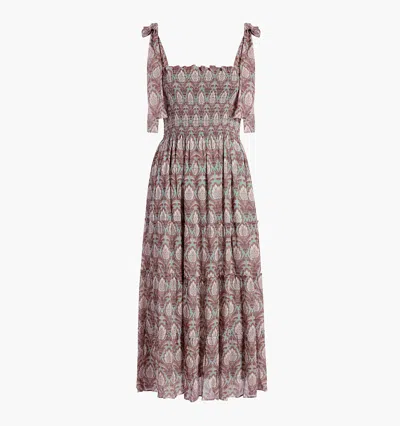Hill House Home The Ribbon Ellie Nap Dress In Sage Pinecone