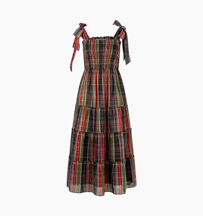 Hill House Home The Collector's Edition Ellie Nap Dress Tartan Lame In Tartan Lamé