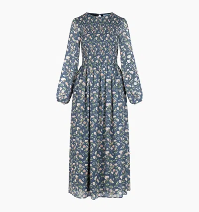 Hill House Home The Ruby Nap Dress In Navy Bluebonnet