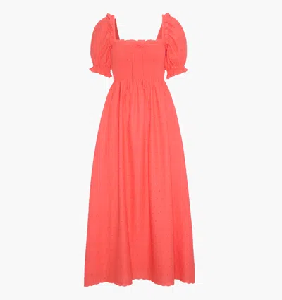 Hill House Home The Scarlett Midi Nap Dress In Pink
