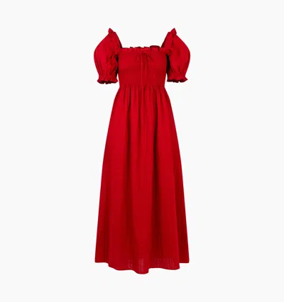 Hill House Home The Scarlett Nap Dress In Red