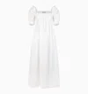 Hill House Home The Scarlett Nap Dress In White Linear Swiss Dot