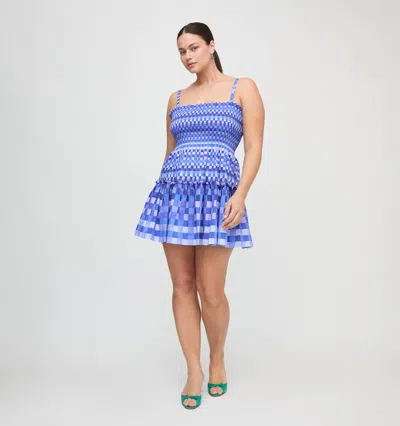 Hill House Home The Seraphina Mini Nap Dress In Blue Indigo Tilework