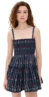 Hill House Home The Seraphina Mini Nap Dress Trailing Fern/navy Multi In Trailing Fern/navy Multi