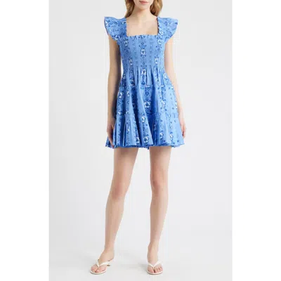 Hill House Home The Smocked Nap Minidress In Blue