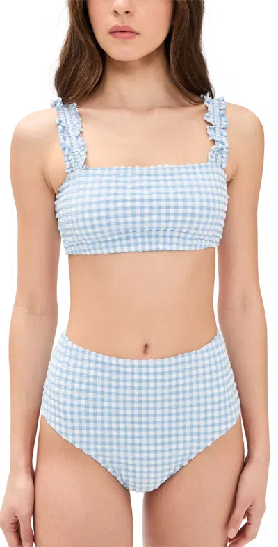Hill House Home The Teagan Bikini Set Blue Gingham