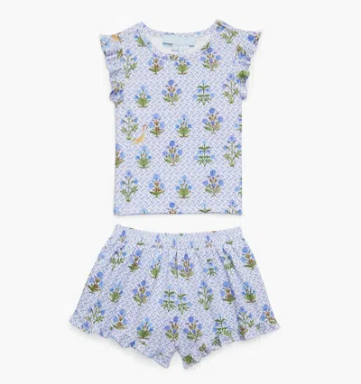 Hill House Home The Tiny Lala Short Set In Blue