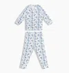 Hill House Home The Tiny Pj Set In Blue Vine Stripe