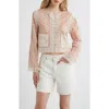 Hill House Home The Tory Crop Organic Cotton Voile Top In Pink