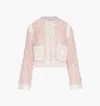 Hill House Home The Tory Crop Organic Cotton Voile Top In Pink