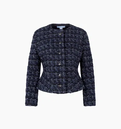 Hill House Home The Valentina Jacket In Navy Tweed