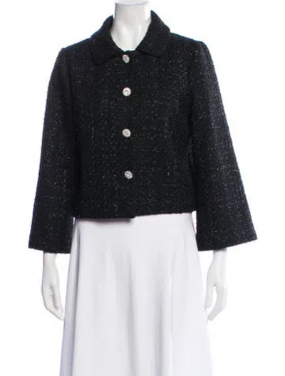 Pre-owned Hill House Home Tweed Pattern Evening Jacket In Multi