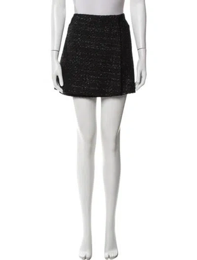 Pre-owned Hill House Home Tweed Pattern Mini Skirt In Multi