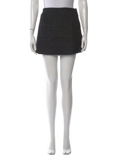 Pre-owned Hill House Home Tweed Pattern Mini Skirt In Multi