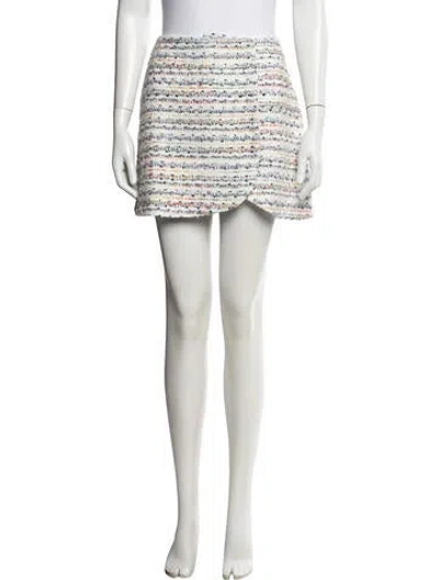 Pre-owned Hill House Home Tweed Pattern Mini Skirt In Multi