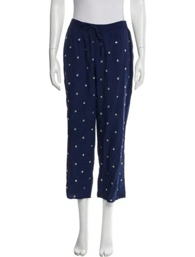 Pre-owned Hill House Home Wide Leg Pants In Blue