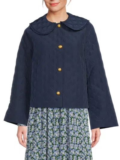 Hill House Home Women's Blake Quilted Jacket In Blue