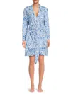 Hill House Home Women's Drew Print Belted Robe In Blue