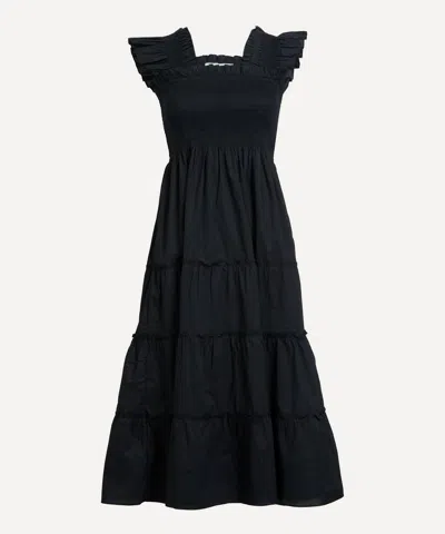 Hill House Home The Ellie Maxi Nap Dress In Black Lace