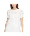 Hill House Home The Adelaide Top In White Broderie Voile