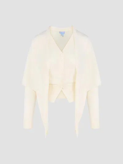 Hill House Home Women's The Amal Cardigan In Antique White