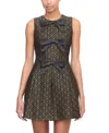 Hill House Home The Blythe Dress Metallic Brocade In Black