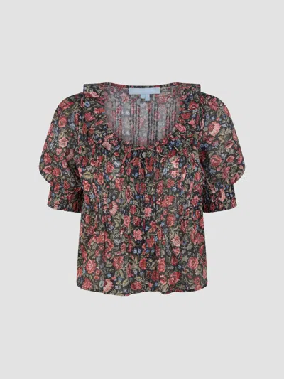 Hill House Home Women's The Camri Top In Jacobean Sprig