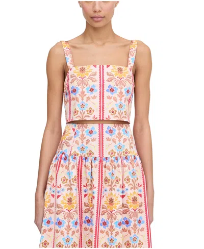 Hill House Home The Clara Crop Top In Pink