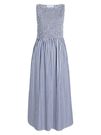 Hill House Home The Cosima Nap Dress In Navy Stripe