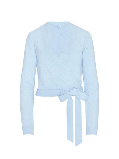 Hill House Home Women's The Deirdre Wrap Sweater In Blue