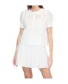 Hill House Home The Delphine Mini Nap Skirt In White Broderie Voile