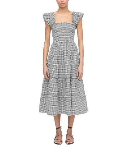 Hill House Home The Ellie Gingham Nap Midi Dress In Blue