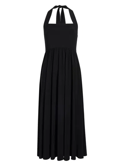 Hill House Home Women's The Fleur Midi Dress In Black Jersey