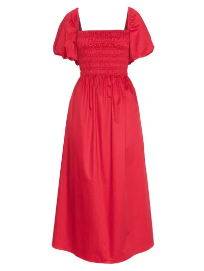 Hill House Home The Julia Dress In Red