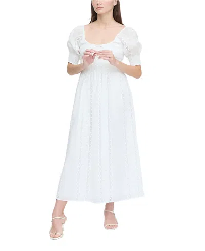 Hill House Home Women's The Madeline Nap Dress In White Broderie Voile