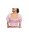 Hill House Home The Madeline Nap Top In Rose Circular Lattice