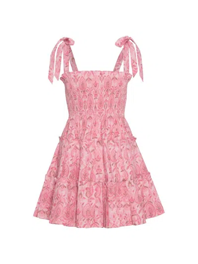 Hill House Home The Ribbon Charlotte Nap Dress In Pink
