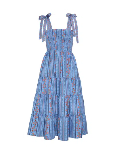 Hill House Home The Ribbon Ellie Nap Midi Dress In Multi