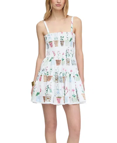 Hill House Home The Seraphina Mini Nap Dress Flower Pots In Pattern