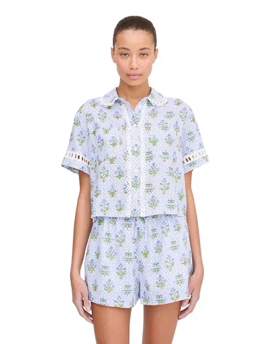 Hill House Home Womens' The Annette Top In Blue